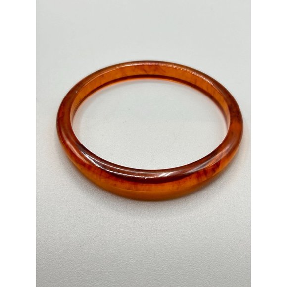 Vintage Apple Juice Bakelite Spacer Bangle Bracelet Collectible Costume Jewelry - Picture 7 of 7